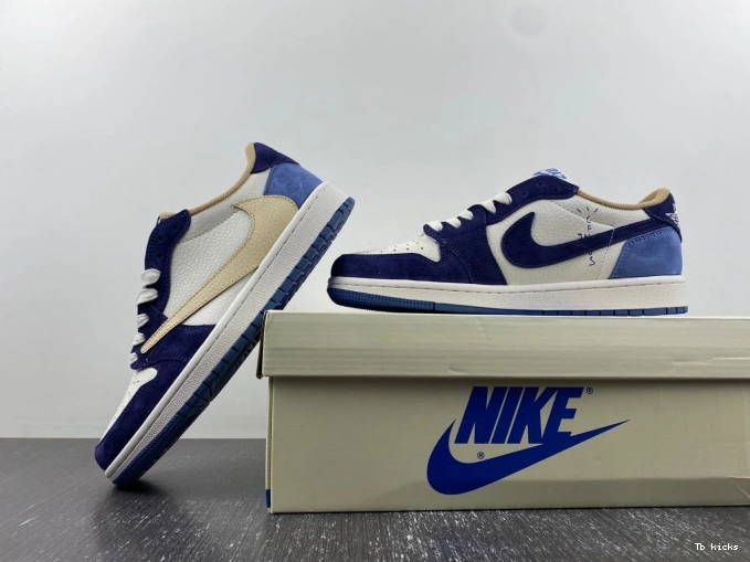 Rep TBK 1 TRAVIS JORDAN AIR DM7866-808 CUSTOM SCOTT X 0803